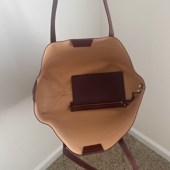 Leatherology Belmont Structured Tote with Zip Wallet/Wristlet NWOT - Picture 12 of 13